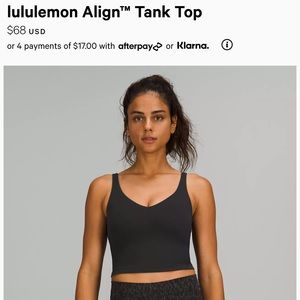 Lululemon align tank